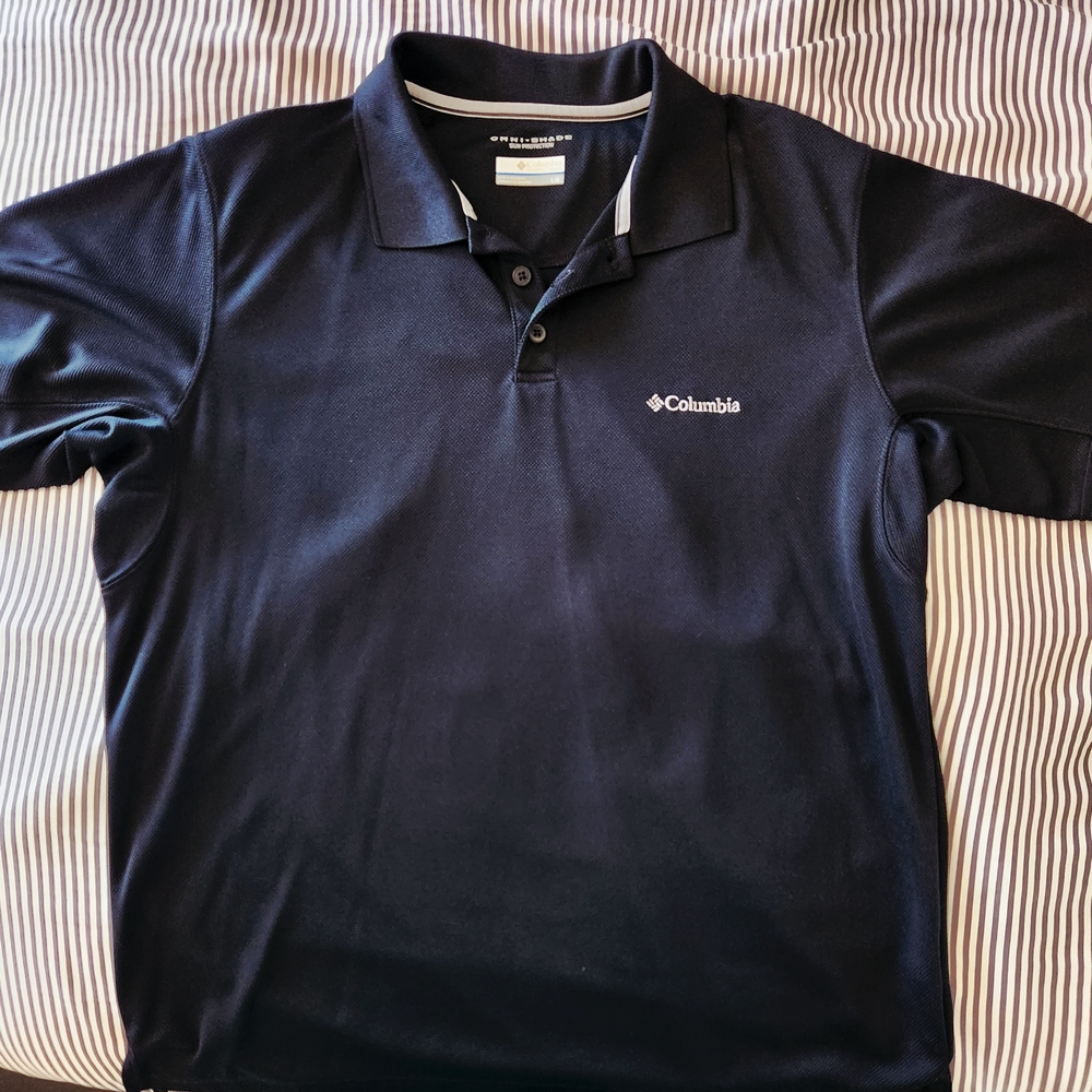 Columbia Blue Performance Polo Shirt